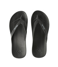 Arch Support Flip Flops - Black