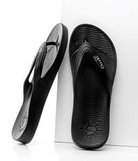 Arch Support Flip Flops - Black