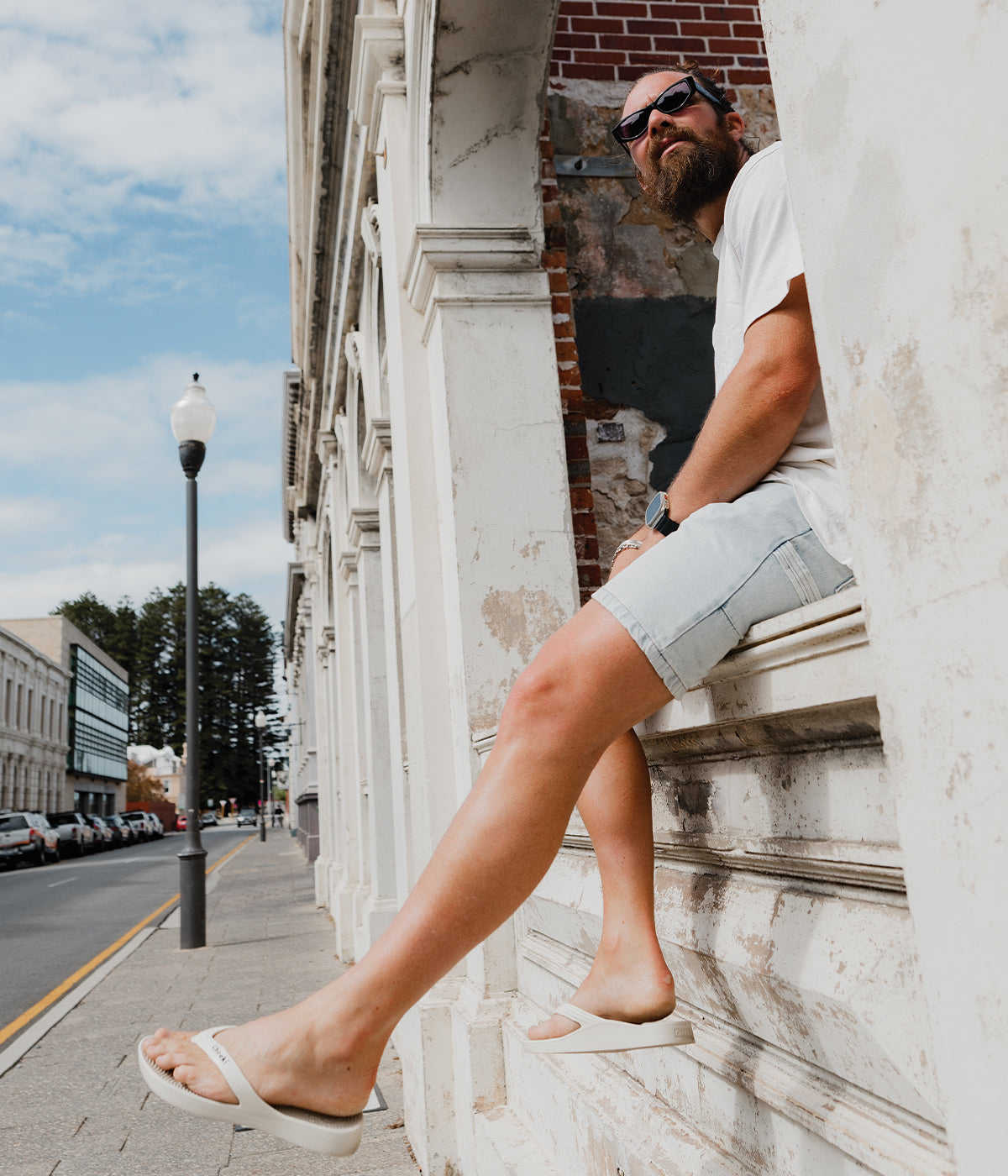 Arch Support Flip Flops - Sandstone